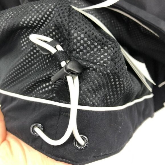 KJUS black full zip jacket white trim size small  lined mesh interior - Picture 13 of 16